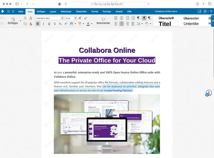 Collabora Online im Browser